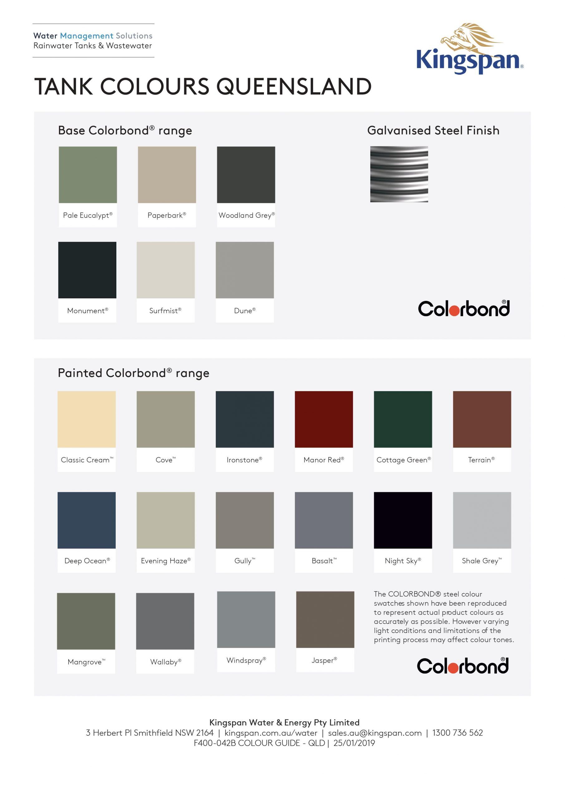Colour Chart QLD