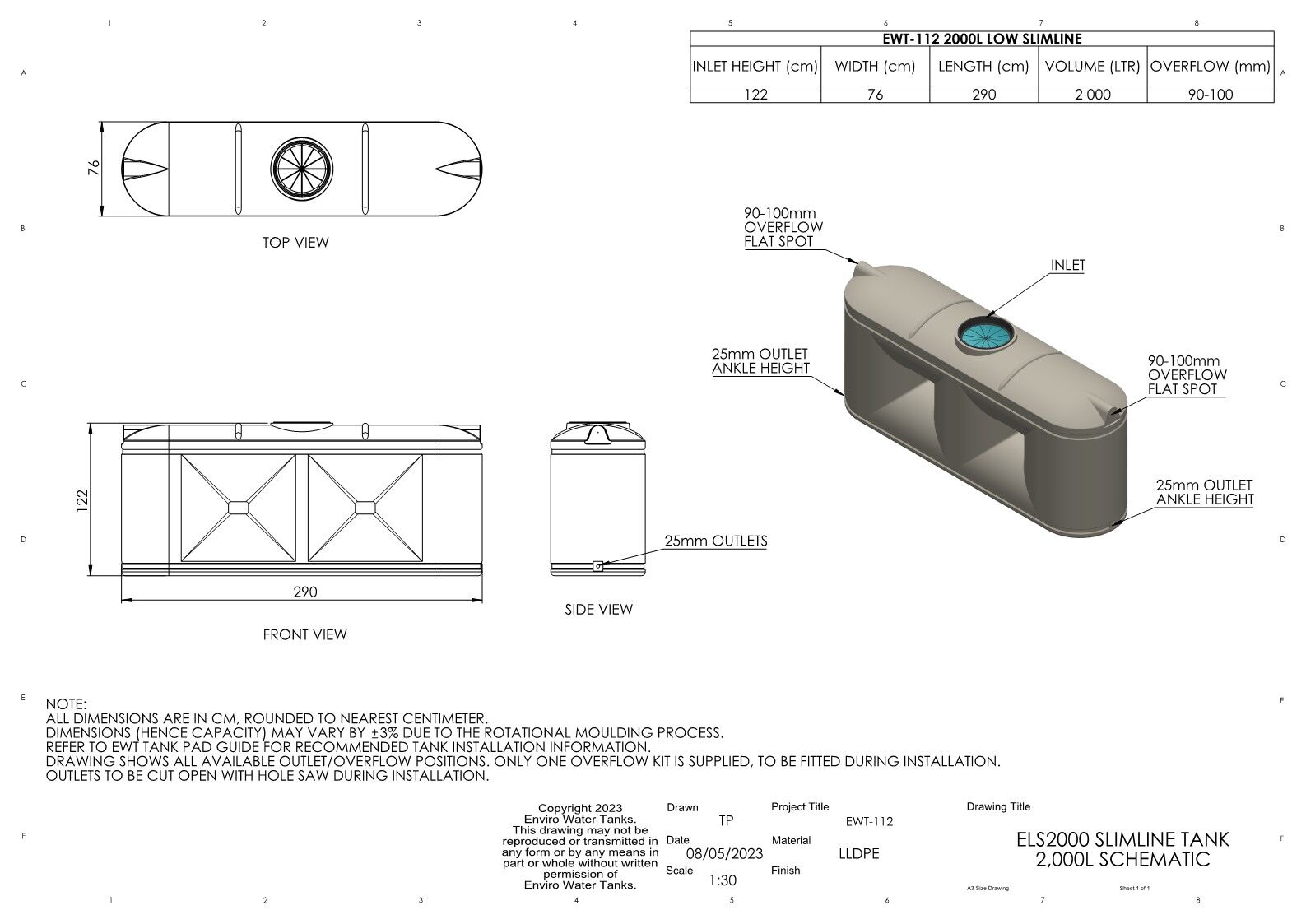 3 ELS2000 Slimline - Drawing_1