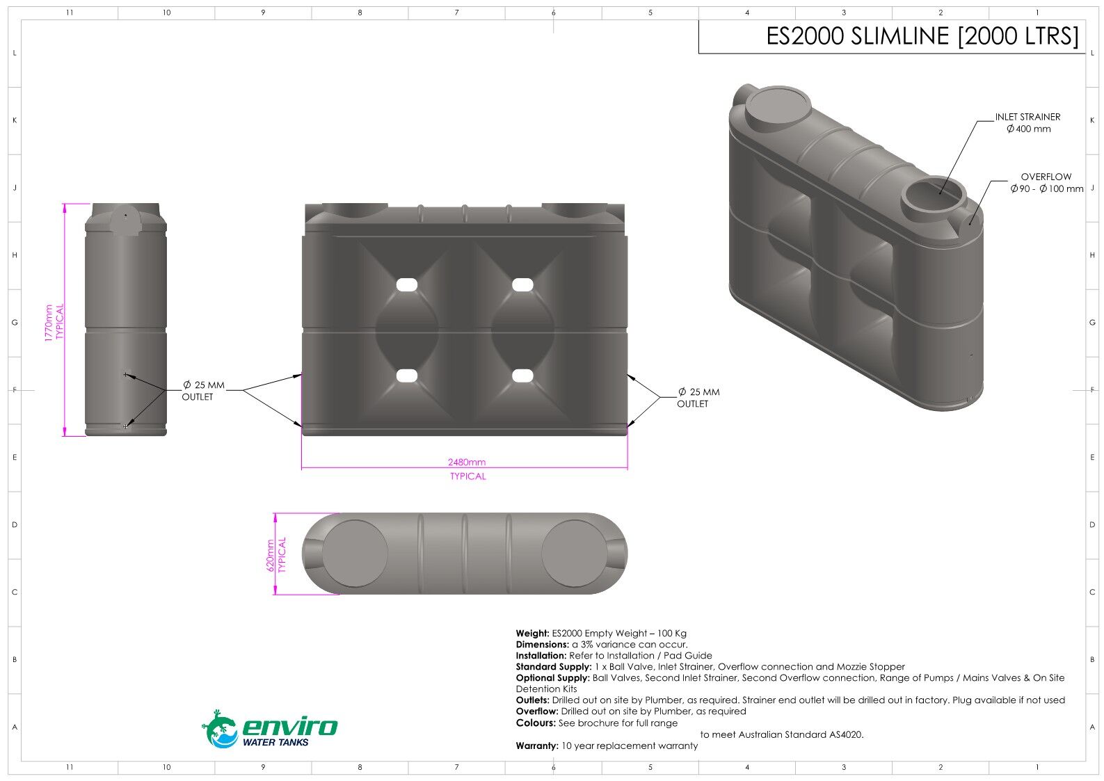 4 ES2000 V2 Slimline - Enviro